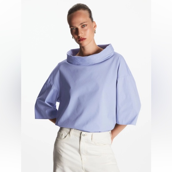 COS Roll Neck Tunic Top - Picture 3 of 9